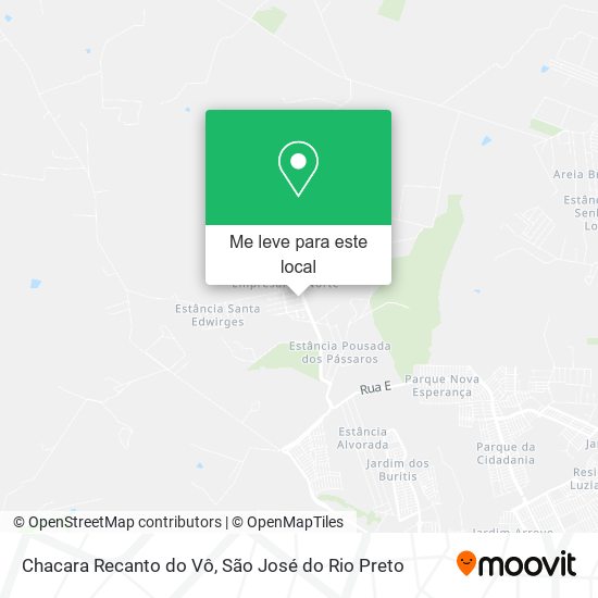 Chacara Recanto do Vô mapa