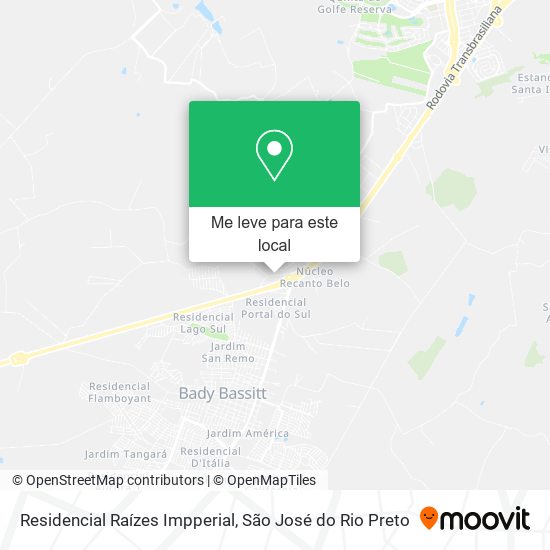 Residencial Raízes Impperial mapa