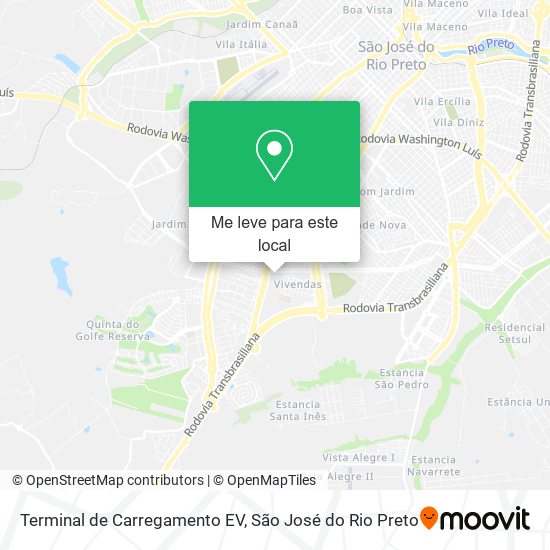 Terminal de Carregamento EV mapa