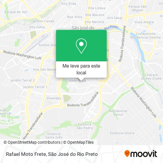 Rafael Moto Frete mapa