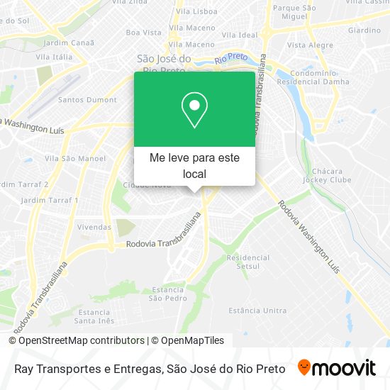 Ray Transportes e Entregas mapa