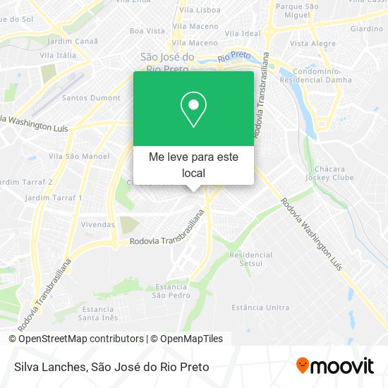 Silva Lanches mapa