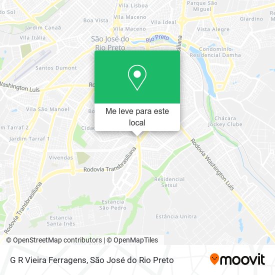 G R Vieira Ferragens mapa