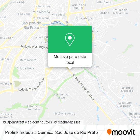 Prolink Indústria Química mapa