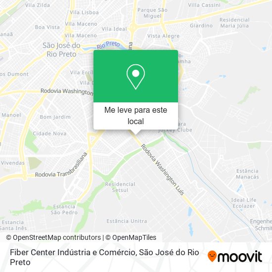 Fiber Center Indústria e Comércio mapa