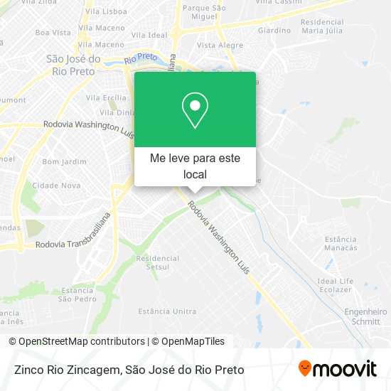 Zinco Rio Zincagem mapa