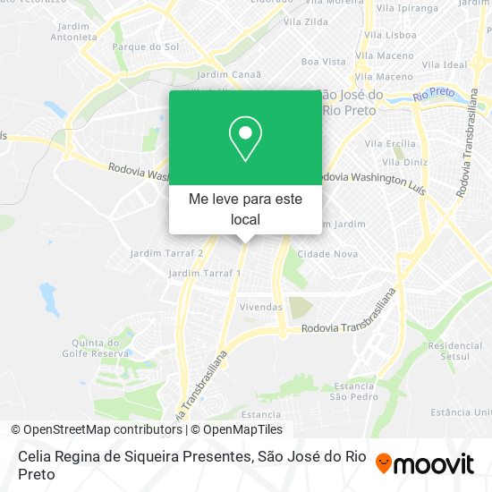 Celia Regina de Siqueira Presentes mapa