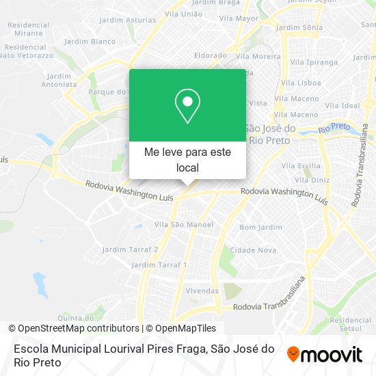 Escola Municipal Lourival Pires Fraga mapa