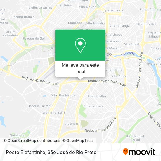 Posto Elefantinho mapa