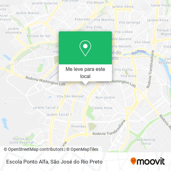Escola Ponto Alfa mapa