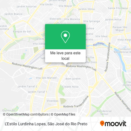 L'Estilo Lurdinha Lopes mapa