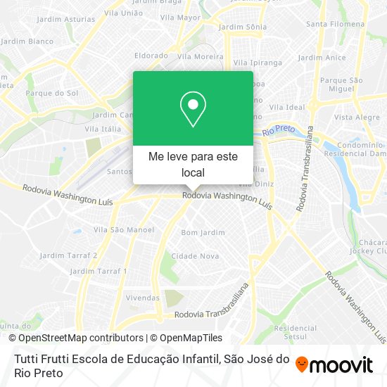 Tutti Frutti Escola de Educação Infantil mapa