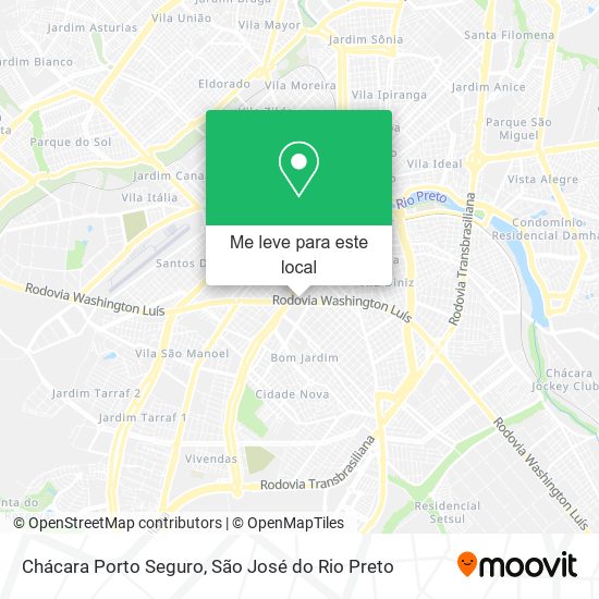 Chácara Porto Seguro mapa