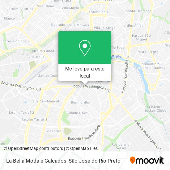 La Bella Moda e Calcados mapa