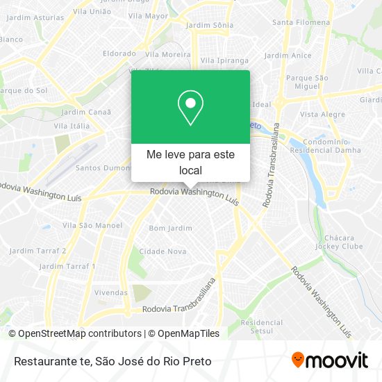 Restaurante te mapa