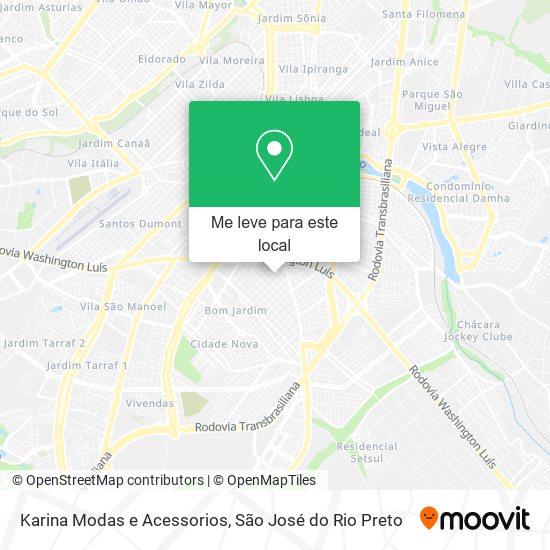 Karina Modas e Acessorios mapa