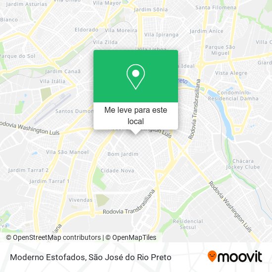 Moderno Estofados mapa