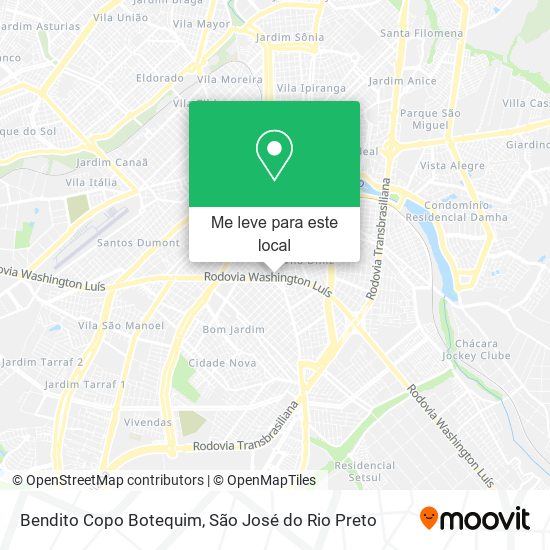 Bendito Copo Botequim mapa