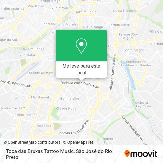 Toca das Bruxas Tattoo Music mapa