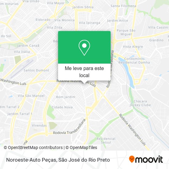 Noroeste-Auto Peças mapa