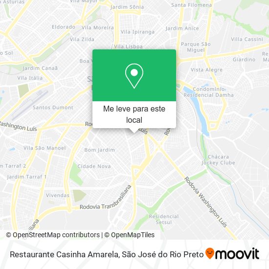 Restaurante Casinha Amarela mapa