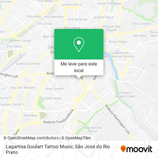 Lagartixa Goulart Tattoo Music mapa