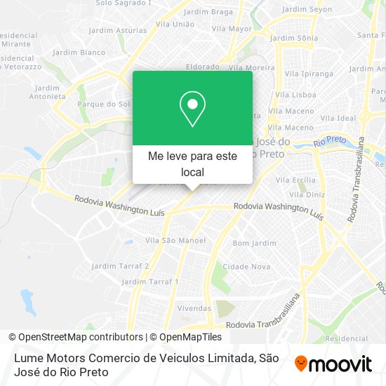 Lume Motors Comercio de Veiculos Limitada mapa