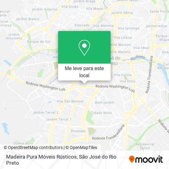 Madeira Pura Móveis Rústicos mapa