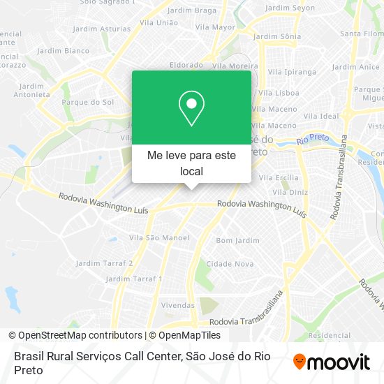 Brasil Rural Serviços Call Center mapa