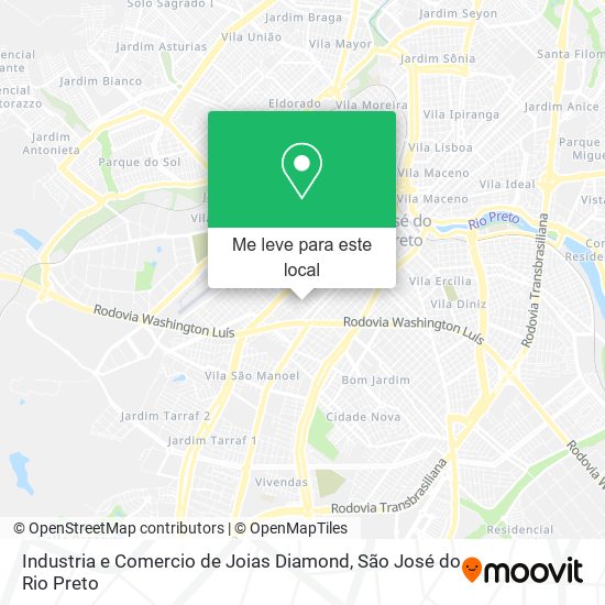 Industria e Comercio de Joias Diamond mapa