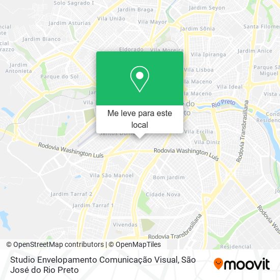 Studio Envelopamento Comunicação Visual mapa