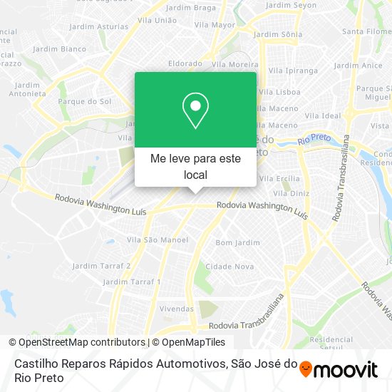 Castilho Reparos Rápidos Automotivos mapa