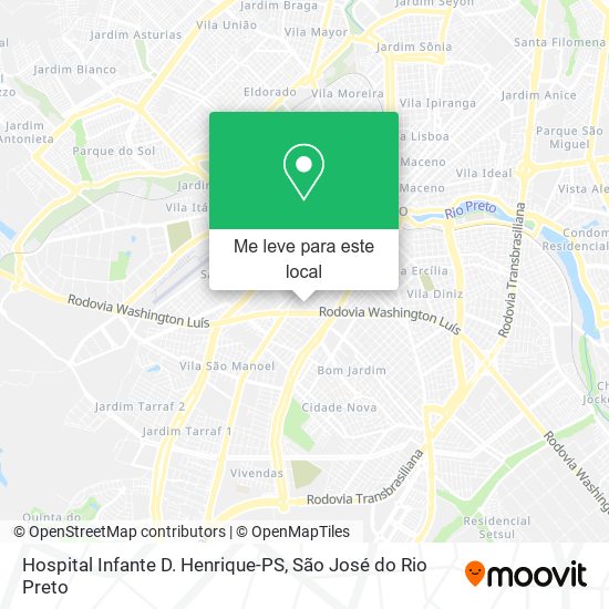 Hospital Infante D. Henrique-PS mapa