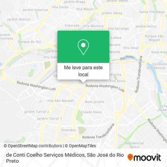 de Conti Coelho Serviços Médicos mapa