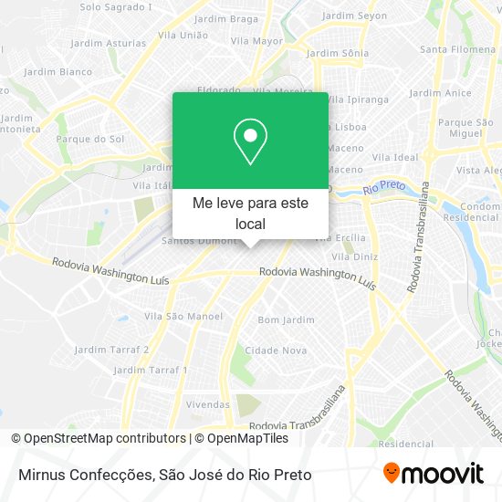 Mirnus Confecções mapa