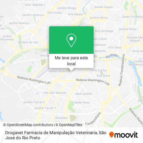 Drogavet Farmácia de Manipulação Veterinária mapa