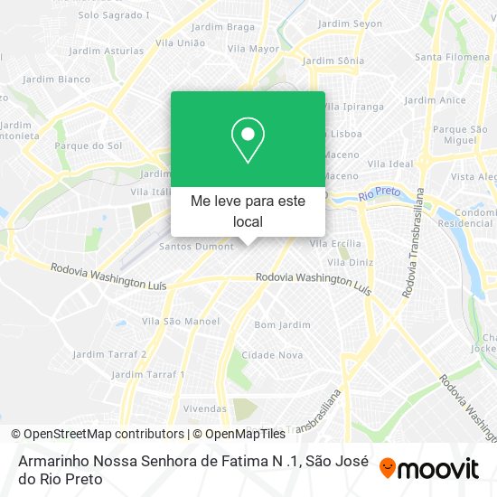 Armarinho Nossa Senhora de Fatima N .1 mapa