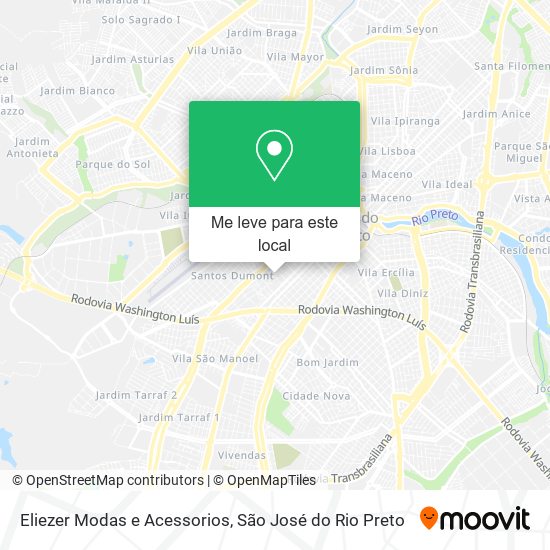 Eliezer Modas e Acessorios mapa