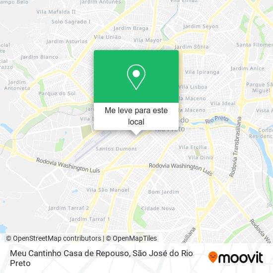 Meu Cantinho Casa de Repouso mapa