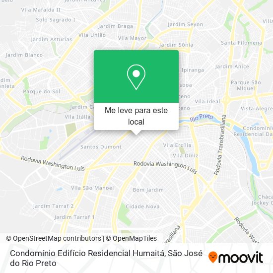 Condomínio Edifício Residencial Humaitá mapa