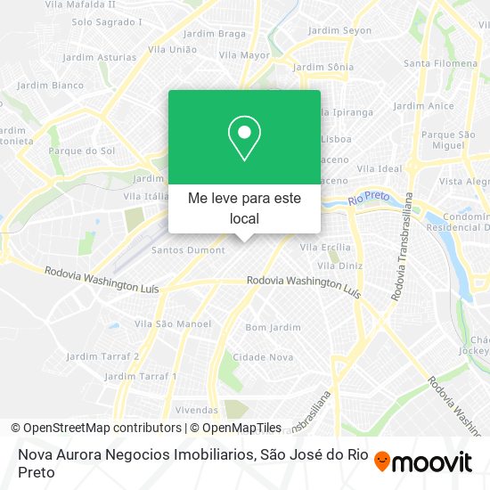 Nova Aurora Negocios Imobiliarios mapa