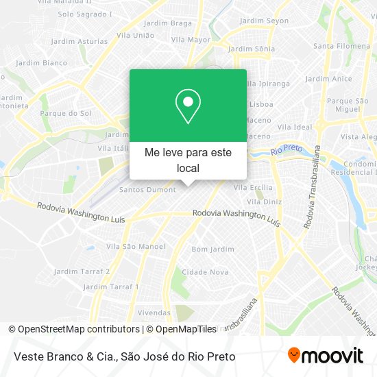 Veste Branco & Cia. mapa