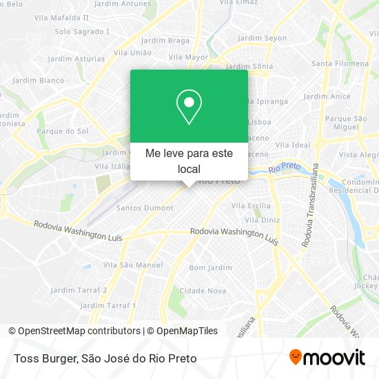 Toss Burger mapa