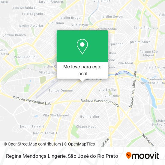 Regina Mendonça Lingerie mapa