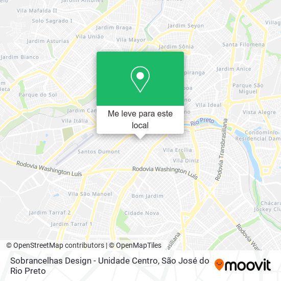 Sobrancelhas Design - Unidade Centro mapa