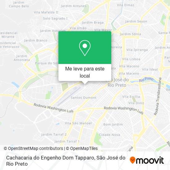 Cachacaria do Engenho Dom Tapparo mapa