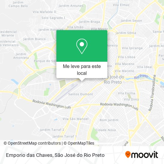 Emporio das Chaves mapa