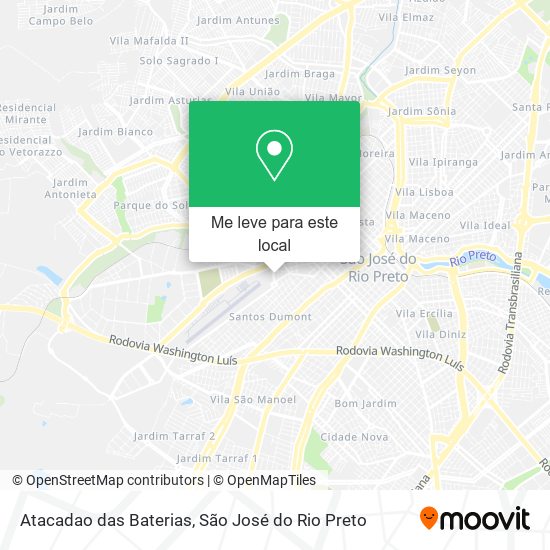 Atacadao das Baterias mapa