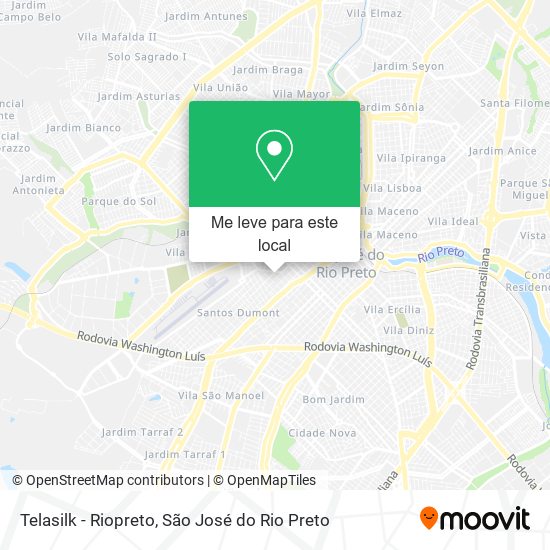 Telasilk - Riopreto mapa
