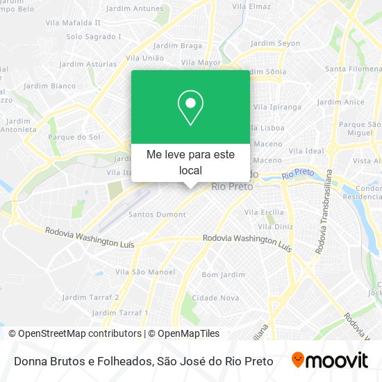 Donna Brutos e Folheados mapa
